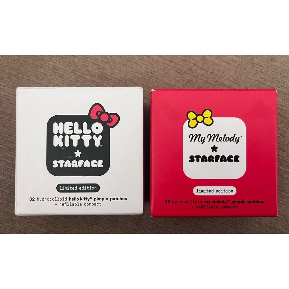 New! Sanrio Lot Do 2 Hello Kitty Melody Starface 64 Pimple Patch Mirror Compact